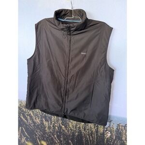 BMW Lifestyle Vest Large Black Blue Fleeced Lined